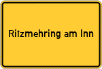 Place name sign Ritzmehring am Inn