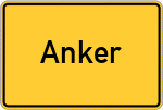 Place name sign Anker