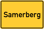 Place name sign Samerberg