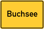 Place name sign Buchsee