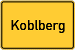 Place name sign Koblberg
