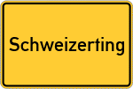 Place name sign Schweizerting