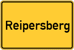 Place name sign Reipersberg