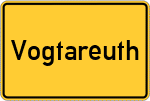 Place name sign Vogtareuth