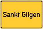 Place name sign Sankt Gilgen