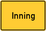 Place name sign Inning