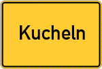 Place name sign Kucheln, Chiemgau