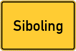 Place name sign Siboling, Oberbayern