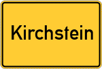 Place name sign Kirchstein