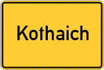 Place name sign Kothaich, Waginger See
