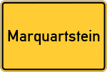 Place name sign Marquartstein
