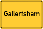 Place name sign Gallertsham