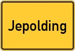 Place name sign Jepolding
