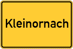 Place name sign Kleinornach