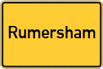 Place name sign Rumersham