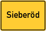 Place name sign Sieberöd
