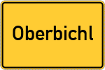 Place name sign Oberbichl