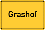 Place name sign Grashof