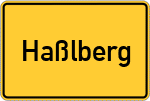 Place name sign Haßlberg