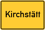 Place name sign Kirchstätt