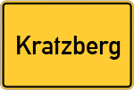 Place name sign Kratzberg