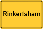 Place name sign Rinkertsham
