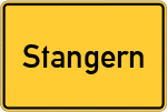 Place name sign Stangern