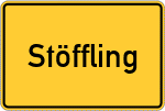 Place name sign Stöffling