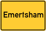 Place name sign Emertsham