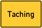 Place name sign Taching