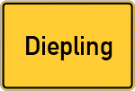 Place name sign Diepling