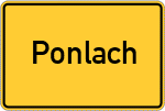 Place name sign Ponlach