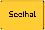 Place name sign Seethal