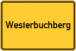 Place name sign Westerbuchberg
