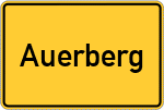 Place name sign Auerberg