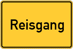 Place name sign Reisgang