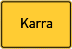 Place name sign Karra, Starnberger See