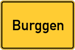 Place name sign Burggen