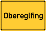 Place name sign Obereglfing