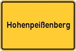 Place name sign Hohenpeißenberg