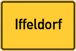 Place name sign Iffeldorf