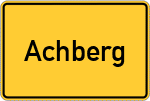 Place name sign Achberg