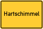 Place name sign Hartschimmel