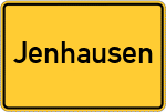Place name sign Jenhausen