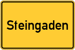 Place name sign Steingaden