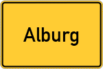 Place name sign Alburg