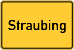 Place name sign Straubing