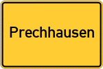 Place name sign Prechhausen, Niederbayern
