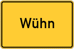 Place name sign Wühn, Kollbach