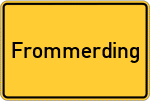 Place name sign Frommerding